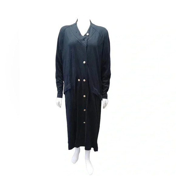 Free People Intimately Black Maxi Cardigan Size Medium - Picture 4 of 12